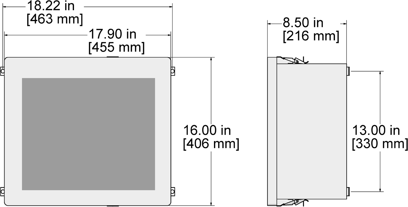 PM130 Series dimension drawing